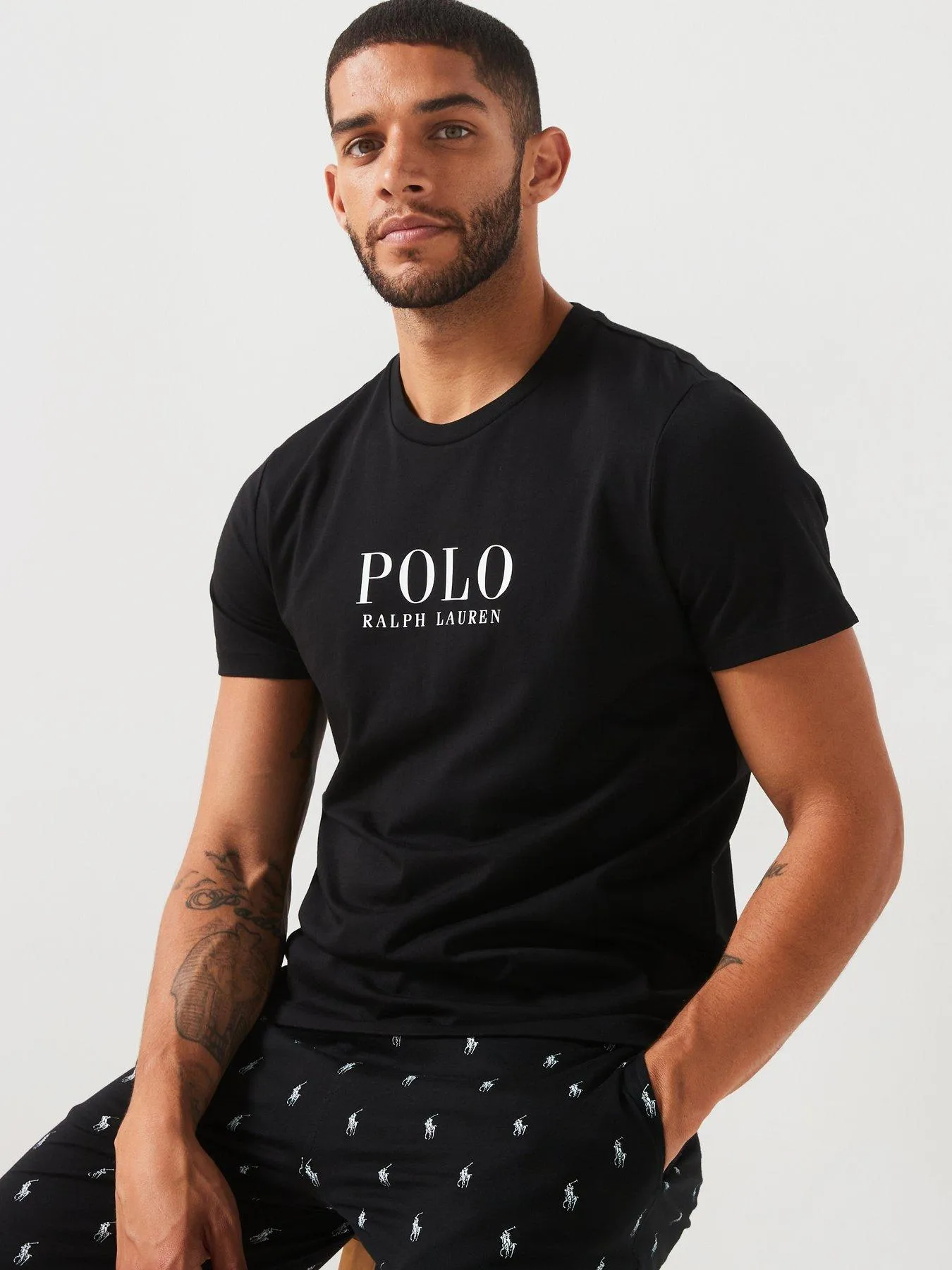 Polo Ralph Lauren Chest Logo Lounge T-Shirt - Black