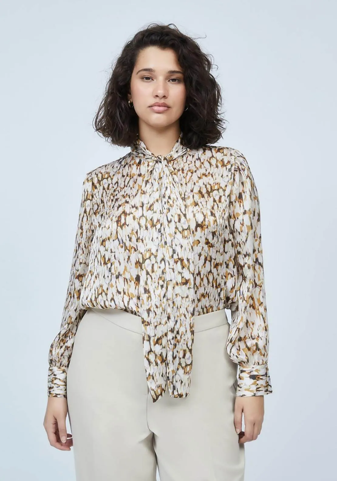 Printed Lace Blouse