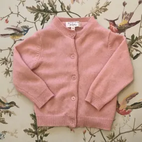 Rachel Riley Baby Pink 100% Cashmere Cardigan