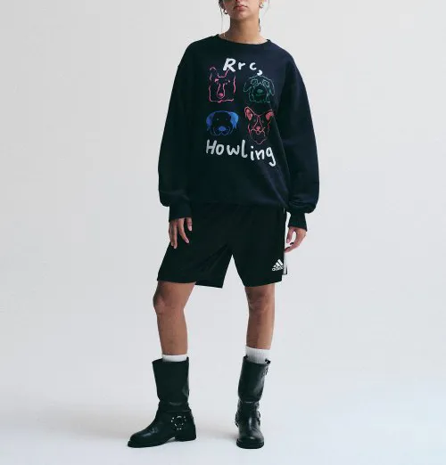 Retriever Club  |Crew Neck Unisex Blended Fabrics Street Style Long Sleeves