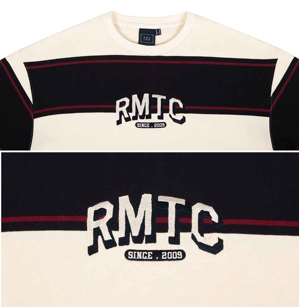 ROMANTIC CROWN  |Crew Neck Stripes Unisex Street Style U-Neck Long Sleeves