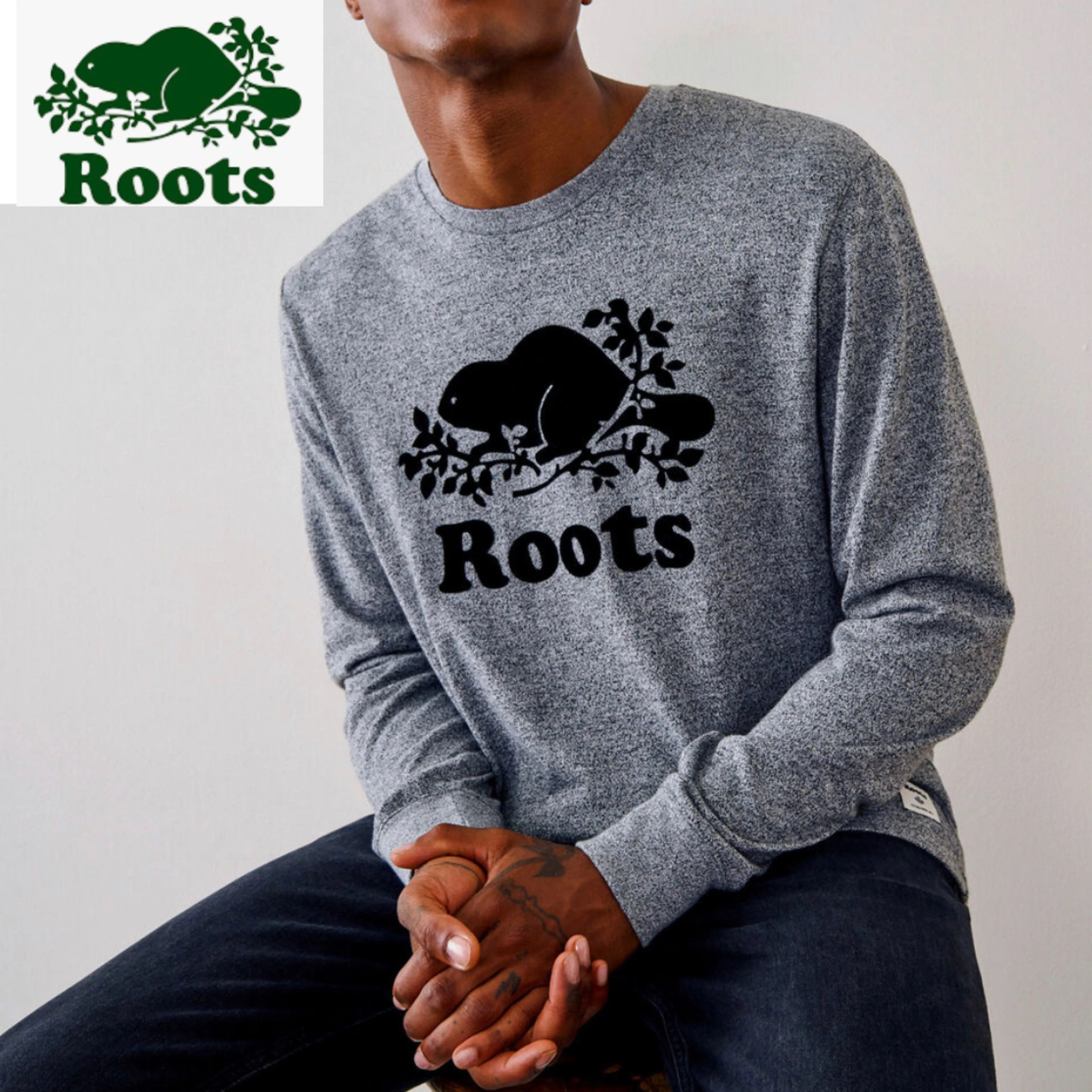 Roots  |Unisex Blended Fabrics Street Style Long Sleeves Plain