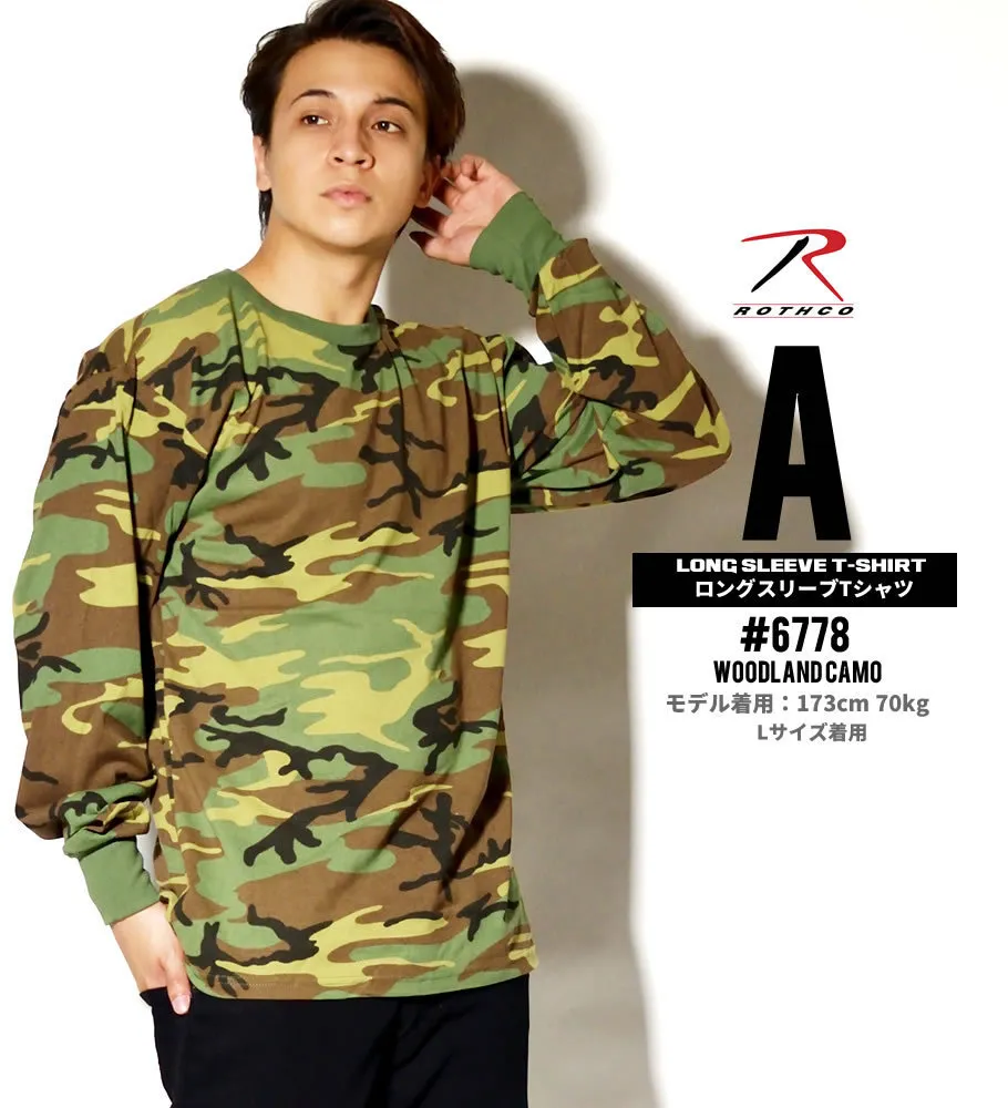 ROTHCO  |Crew Neck Camouflage Unisex Street Style Long Sleeves Plain