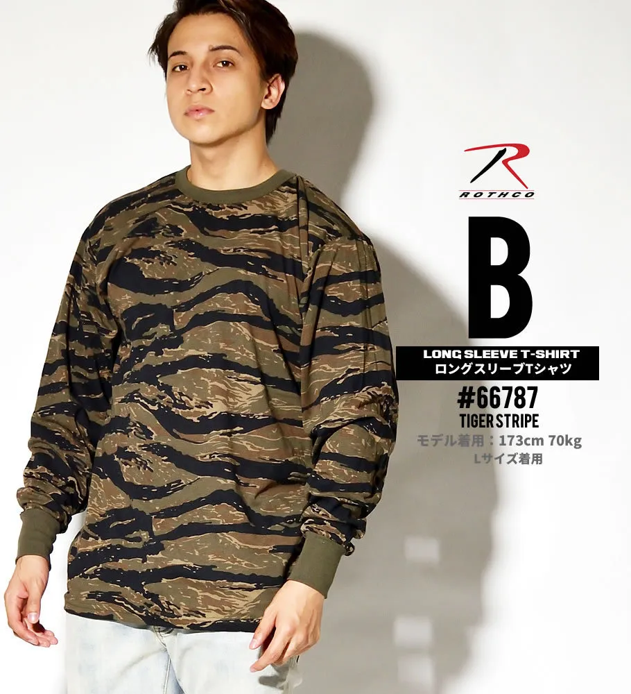 ROTHCO  |Crew Neck Camouflage Unisex Street Style Long Sleeves Plain