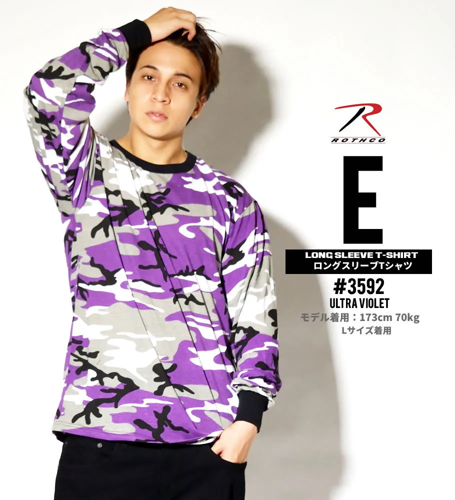 ROTHCO  |Crew Neck Camouflage Unisex Street Style Long Sleeves Plain