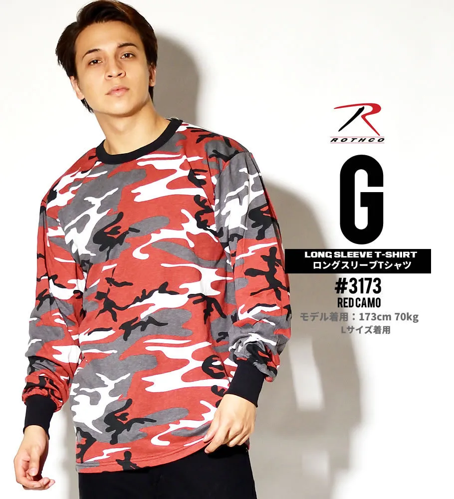 ROTHCO  |Crew Neck Camouflage Unisex Street Style Long Sleeves Plain