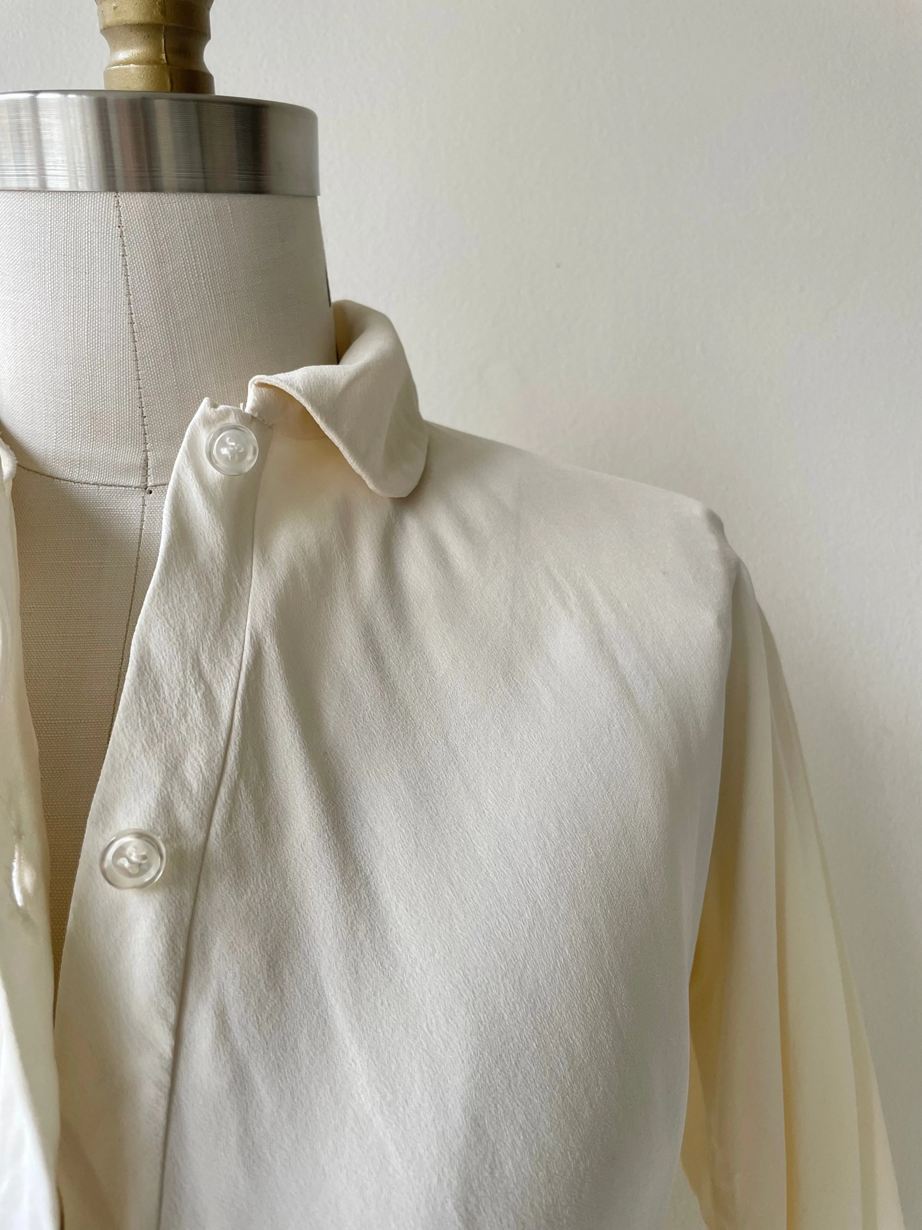 SALE | 1970s Halston Silk Blouse