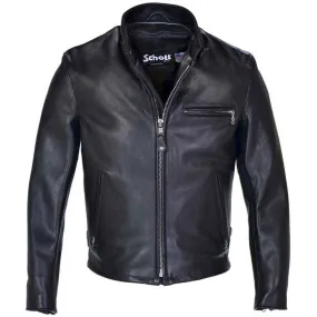 Schott NYC Mens 141 Cafe Racer Leather Motorcycle Jacket