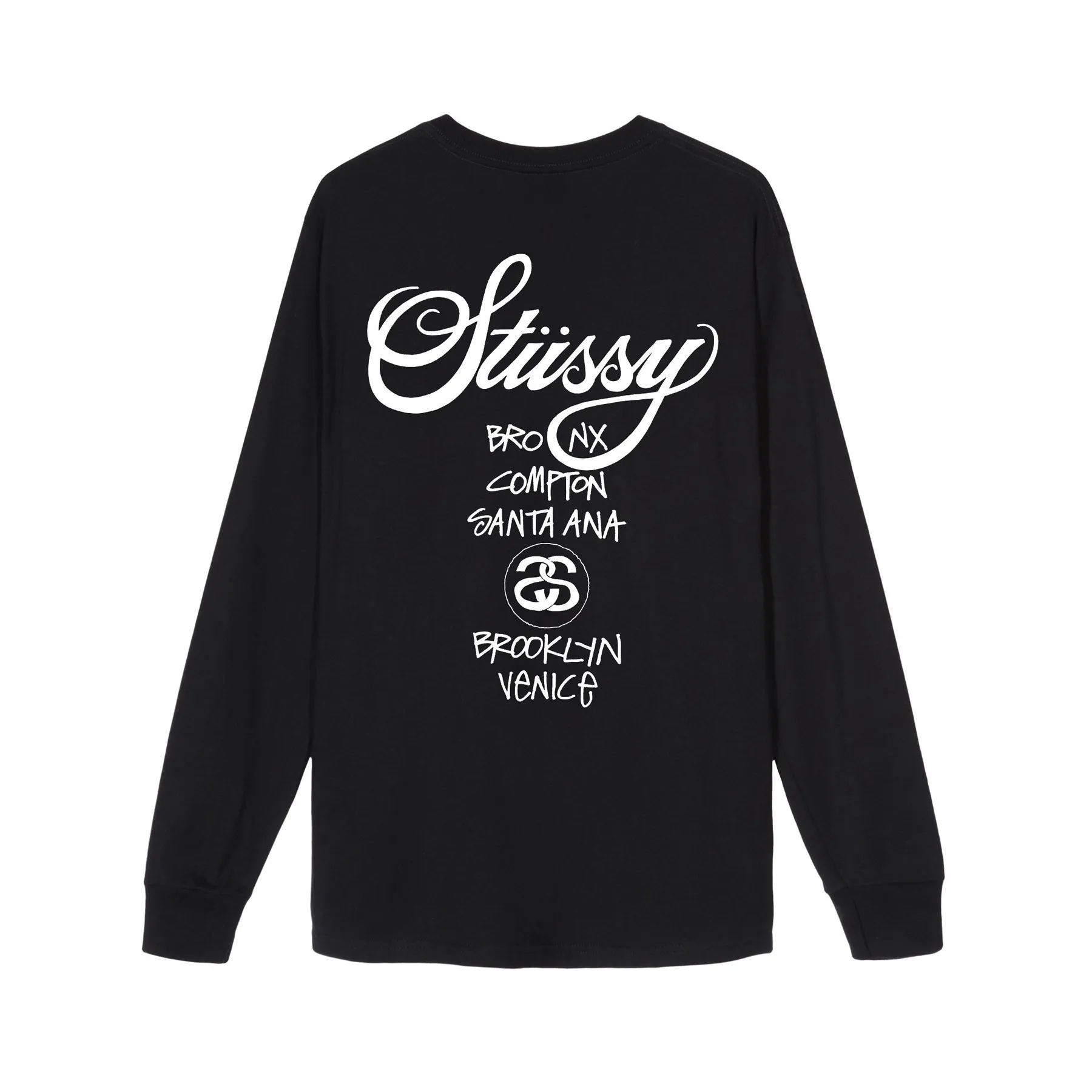 STUSSY  |Crew Neck Unisex Street Style Collaboration Long Sleeves