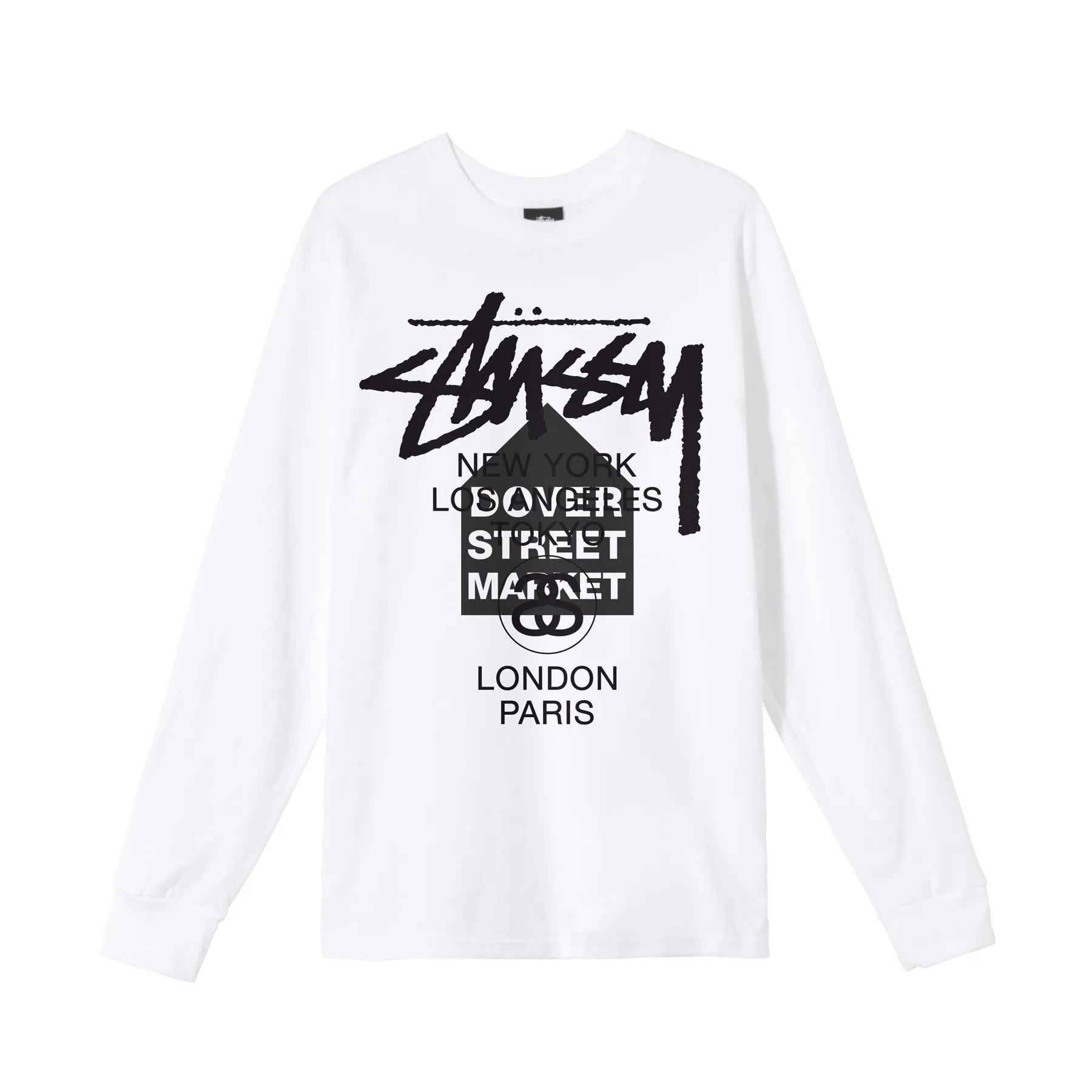 STUSSY  |Crew Neck Unisex Street Style Collaboration Long Sleeves