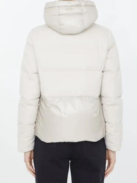 Stylish Women's Herno Down Jacket in Cream - FW23