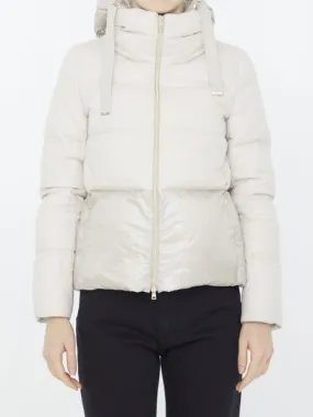 Stylish Women's Herno Down Jacket in Cream - FW23