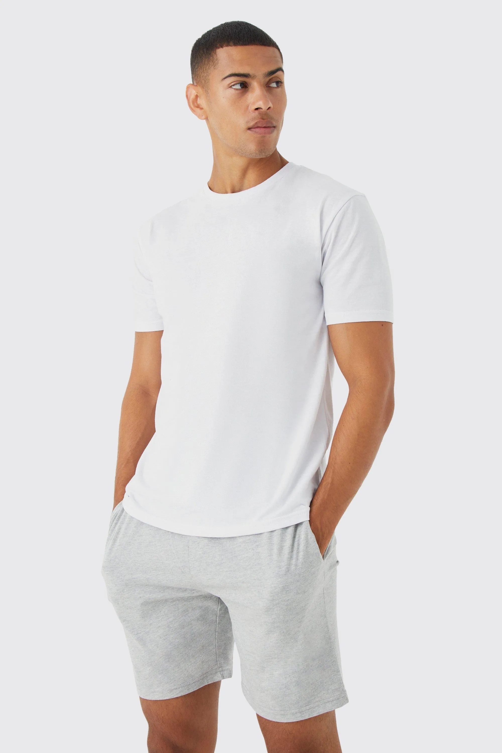 T-shirt & Short Lounge Set | boohooMAN UK