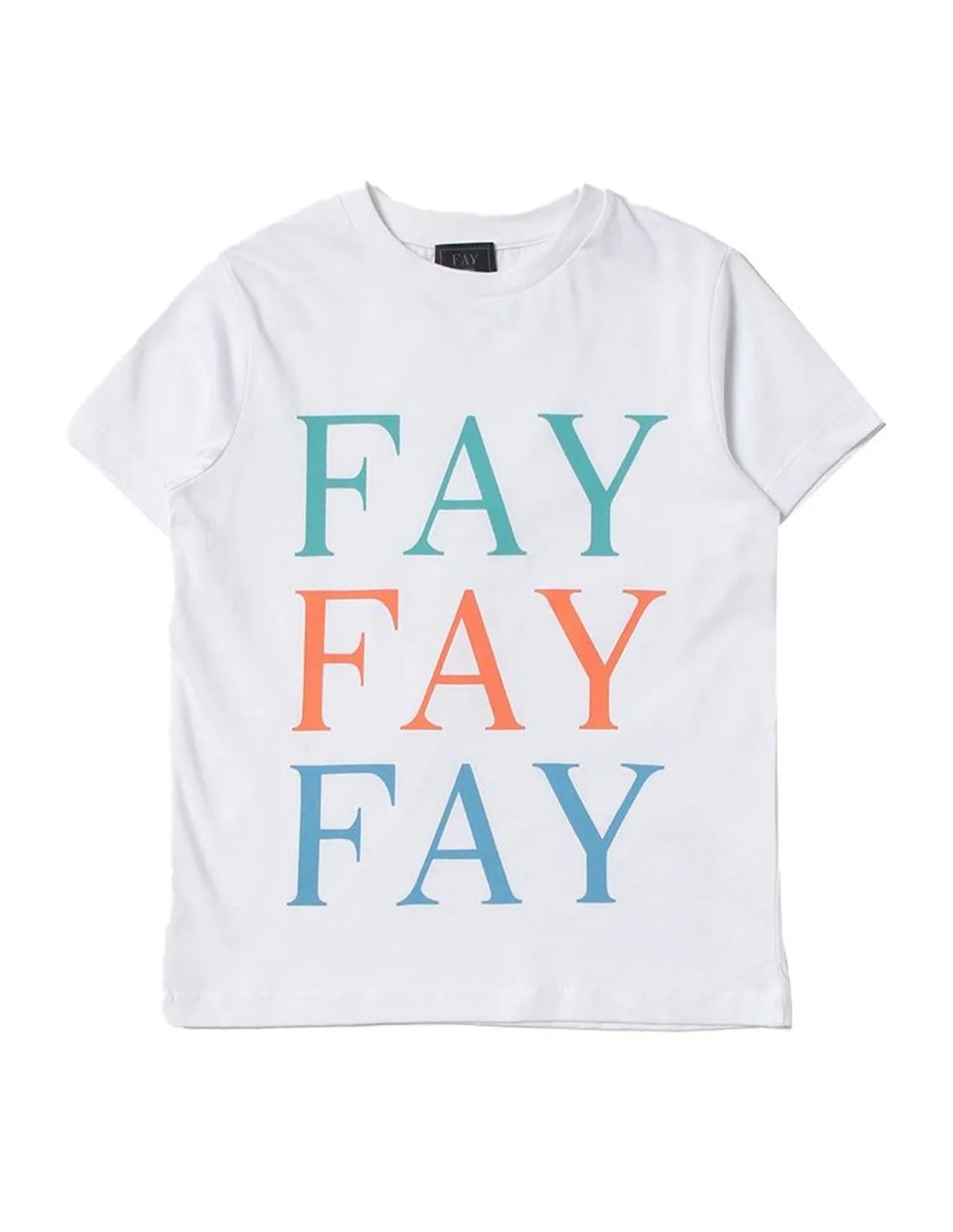 T-shirt Fay bimbo 5Q8211 bianca P22