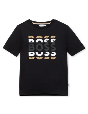 T-shirt Hugo Boss Bimbo J25O72 nera