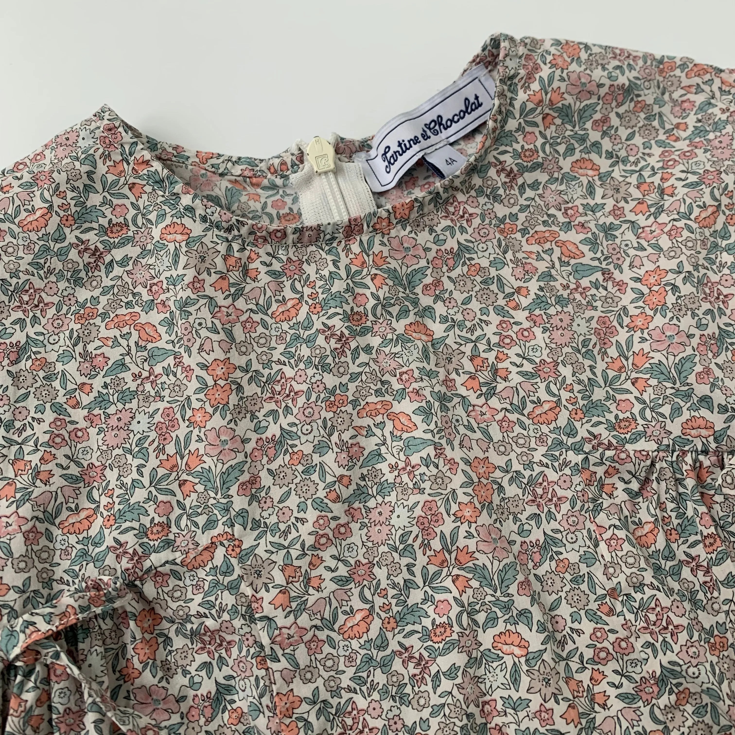 Tartine et Chocolat Liberty Print Sleeveless Blouse: 4 Years