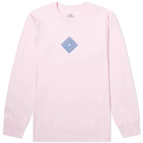 The National Skateboard Co. Long Sleeve Classic Text TeePink