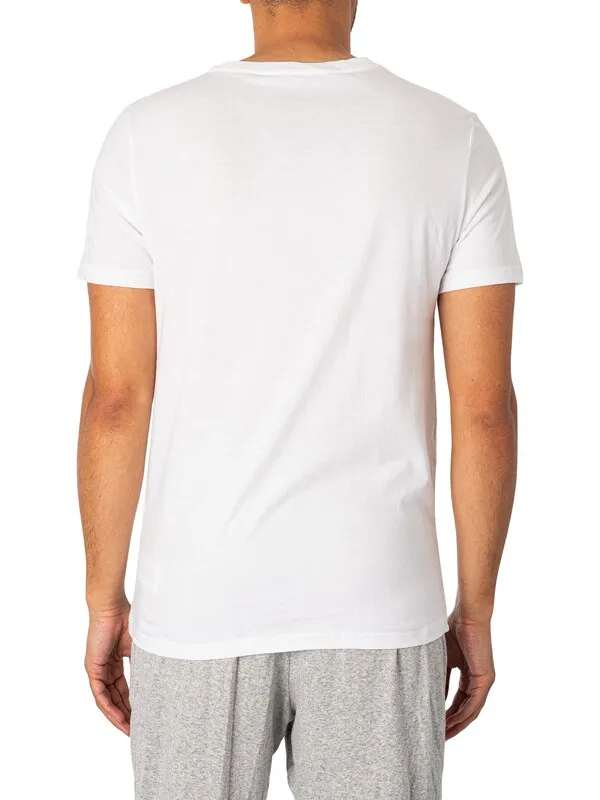 Tommy Hilfiger 3 Pack Signature Cotton Essentials Lounge T-Shirts - White/Black/Grey Heather