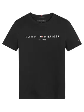 Tommy Hilfiger Boys Essential Logo T-shirt - Black