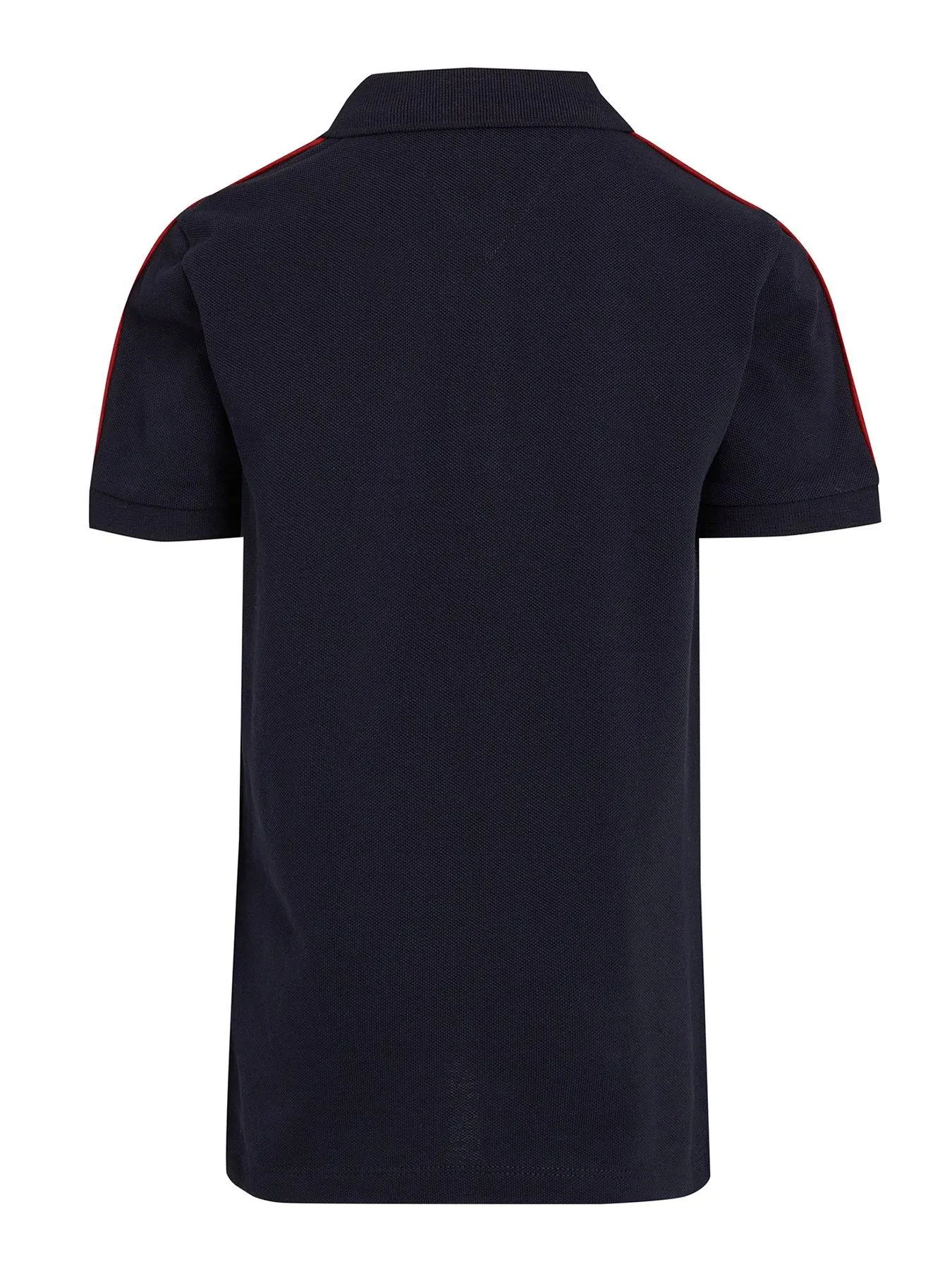 Tommy Hilfiger Boys Monotype Tape Regular Short Sleeve Polo - Navy