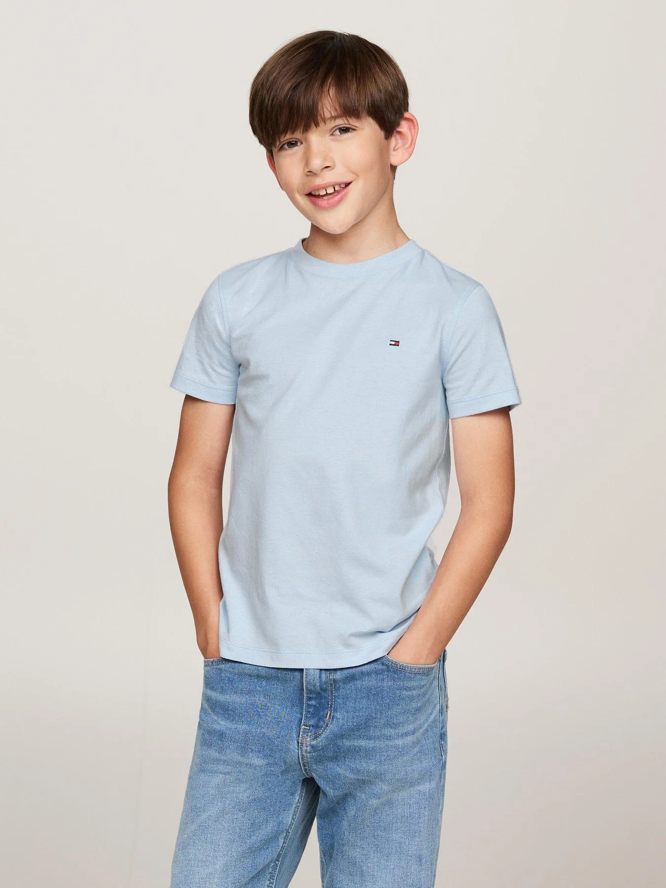 Tommy Hilfiger Boys Short Sleeve Essential Flag T-shirt - Blue