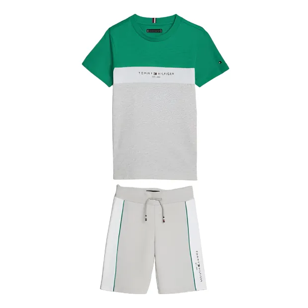 Tommy Hilfiger Colour Block T-Shirt/Short Set Infant