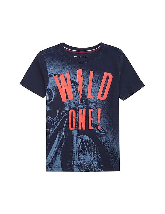 Tommy Hilfiger Kids Boys Regular Fit Printed T-Shirt