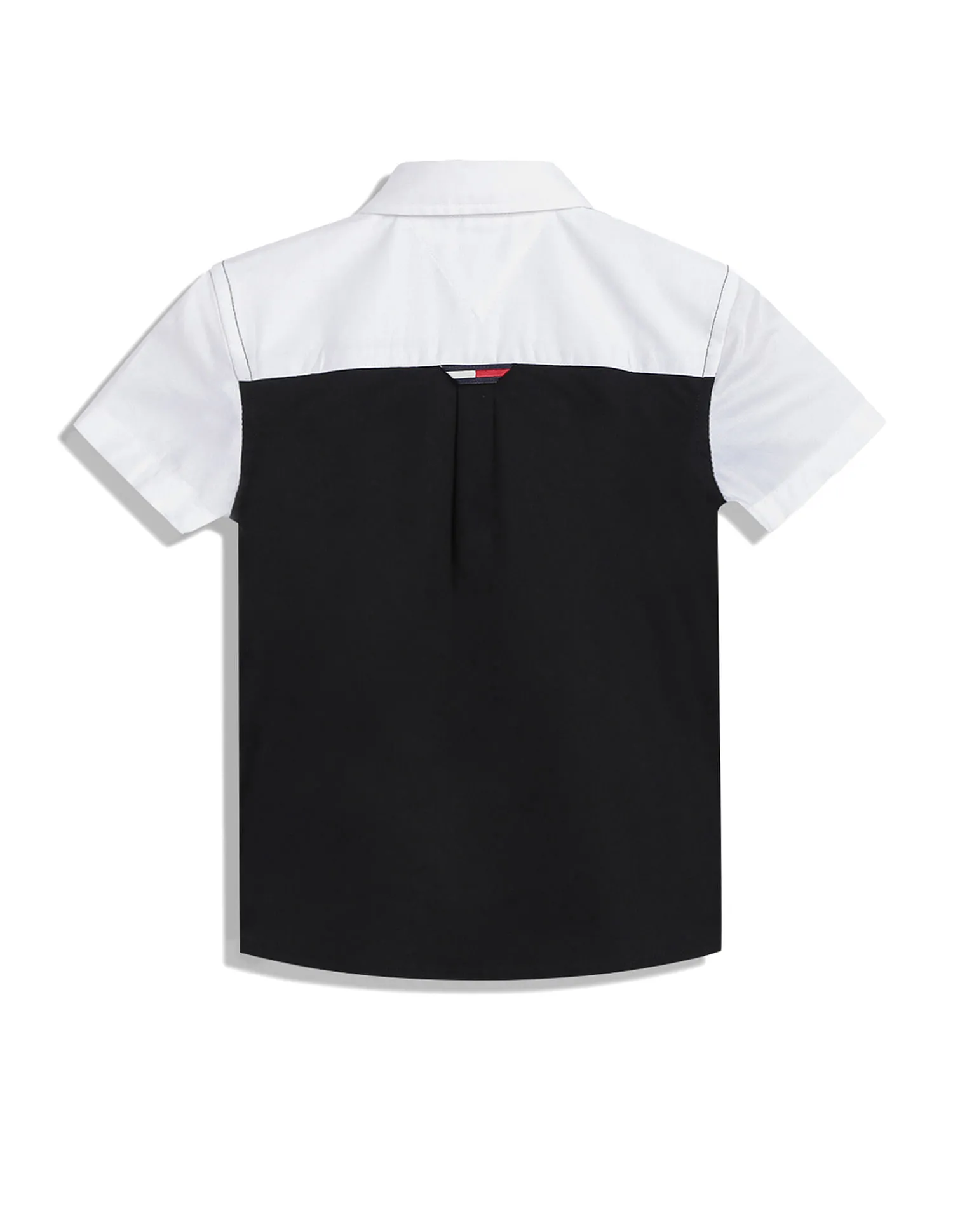 Tommy Hilfiger Kids Boys Short Sleeve Colour Block Shirt