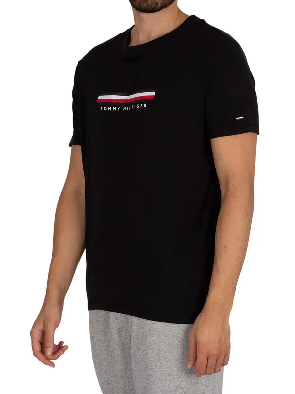 Tommy Hilfiger Lounge Graphic T-Shirt - Black