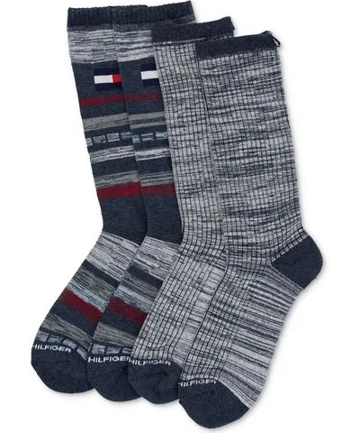 Tommy Hilfiger Mens 2 Pack Crew Crew Socks