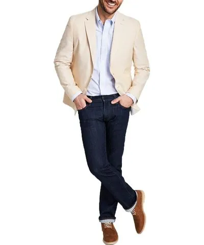 Tommy Hilfiger Mens Cotton Modern Fit Two-Button Blazer