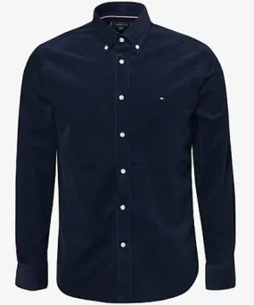 Tommy Hilfiger Mens Desert Sky Button-front long-sleeve cotton-corduroy shirt