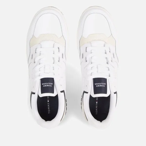 Tommy Hilfiger Men's Leather Basket Trainers