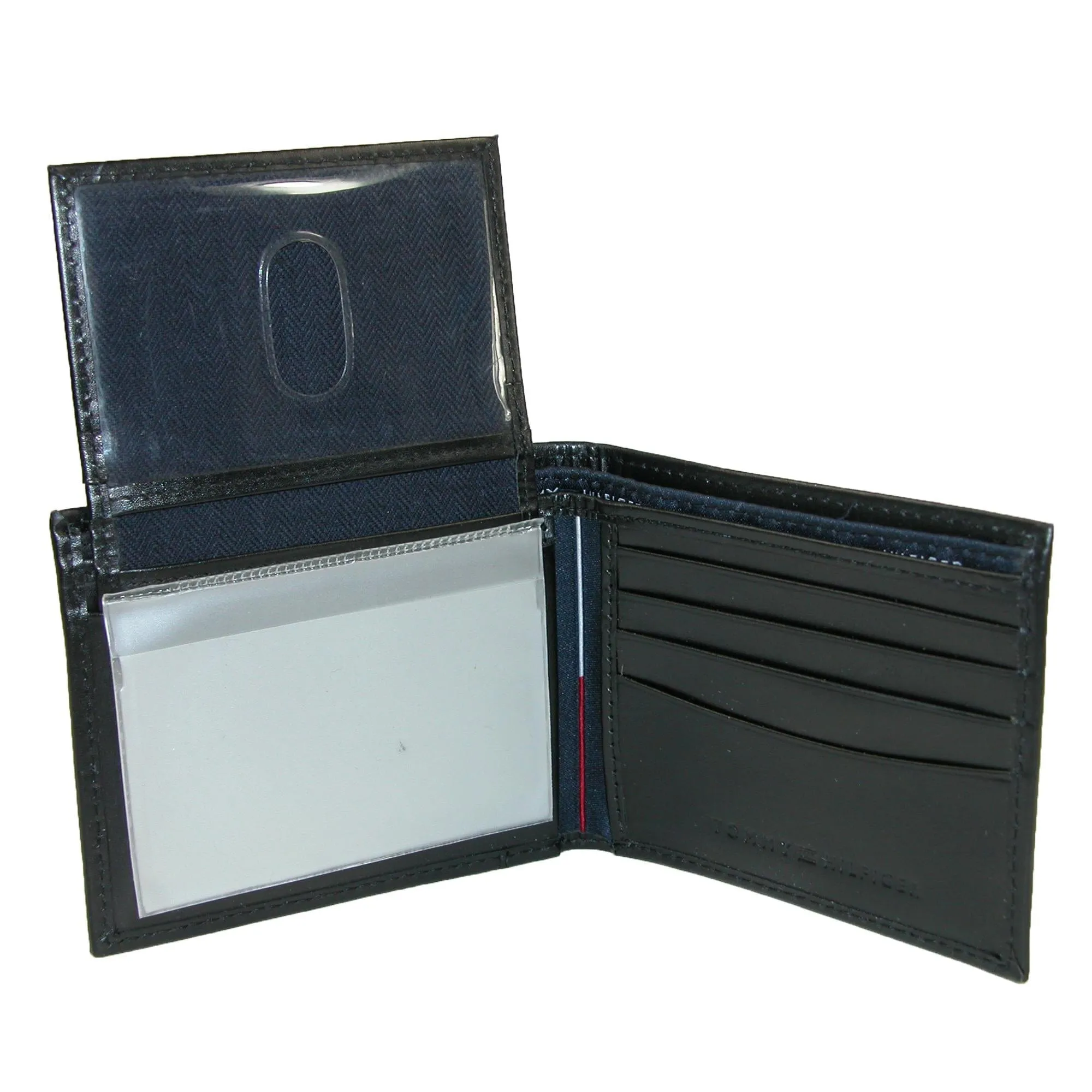 Tommy Hilfiger Men's Leather Cambridge Bifold Passcase Wallet