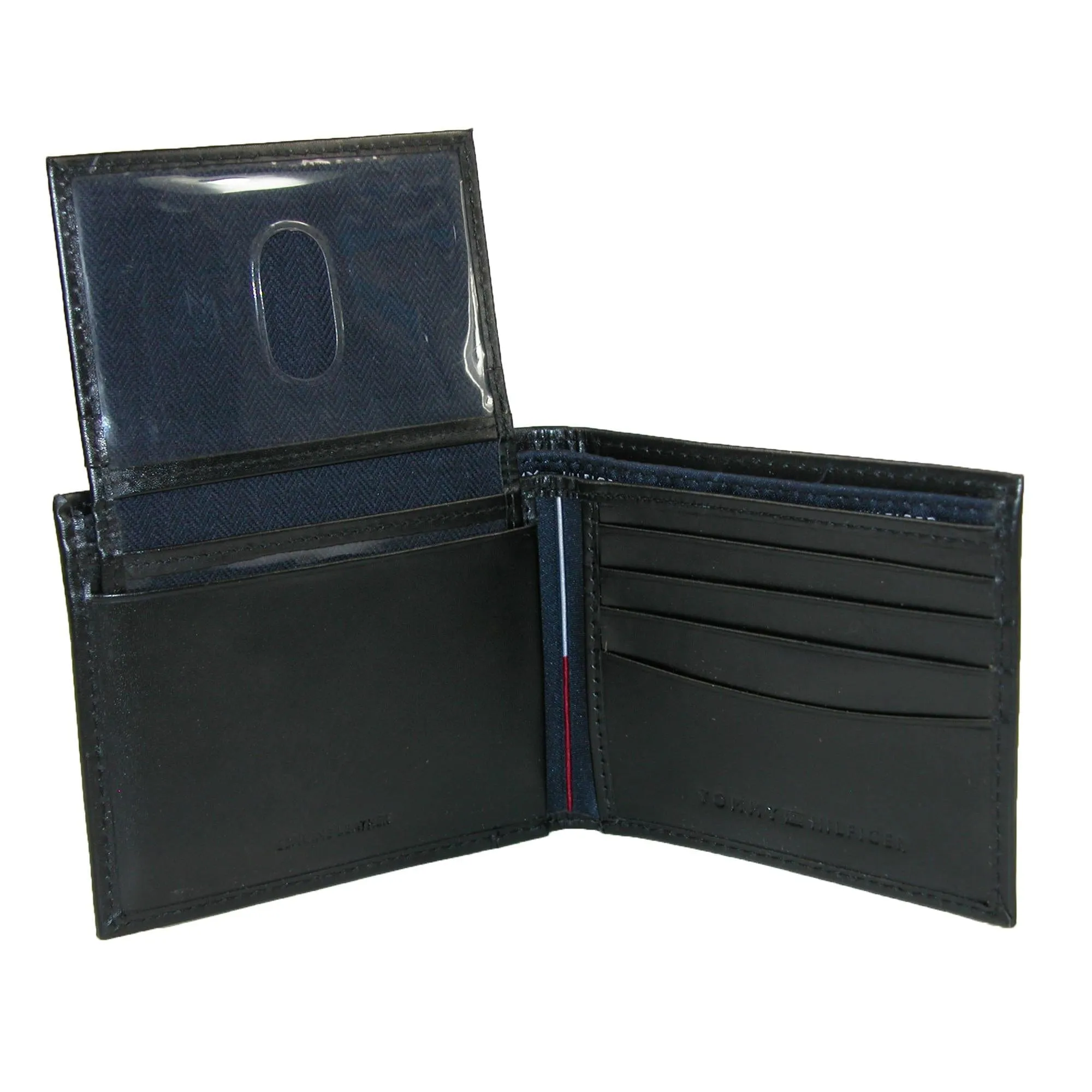 Tommy Hilfiger Men's Leather Cambridge Bifold Passcase Wallet