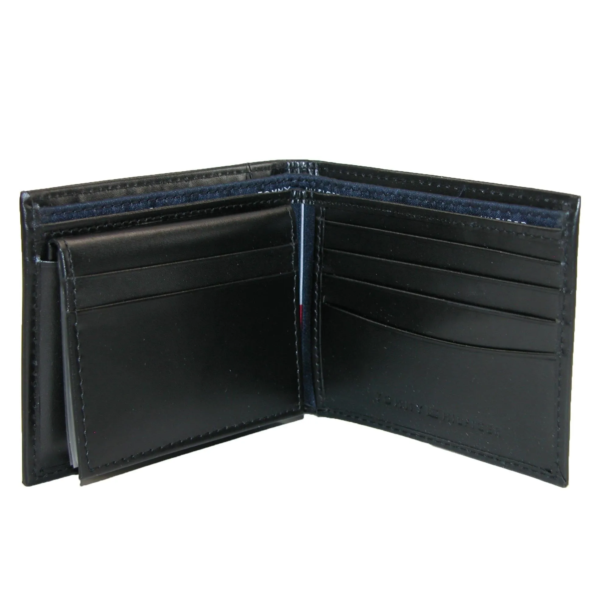 Tommy Hilfiger Men's Leather Cambridge Bifold Passcase Wallet