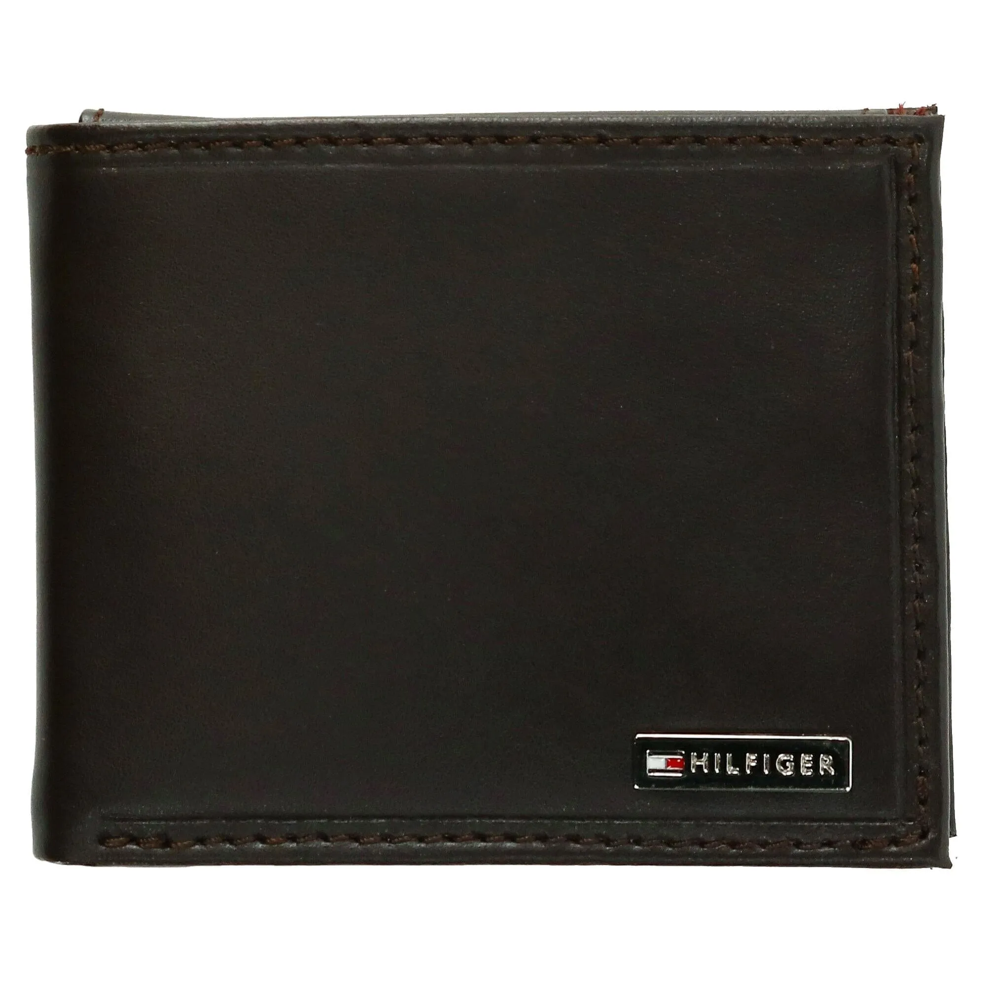 Tommy Hilfiger Men's Leather Fordham Passcase Bifold Wallet