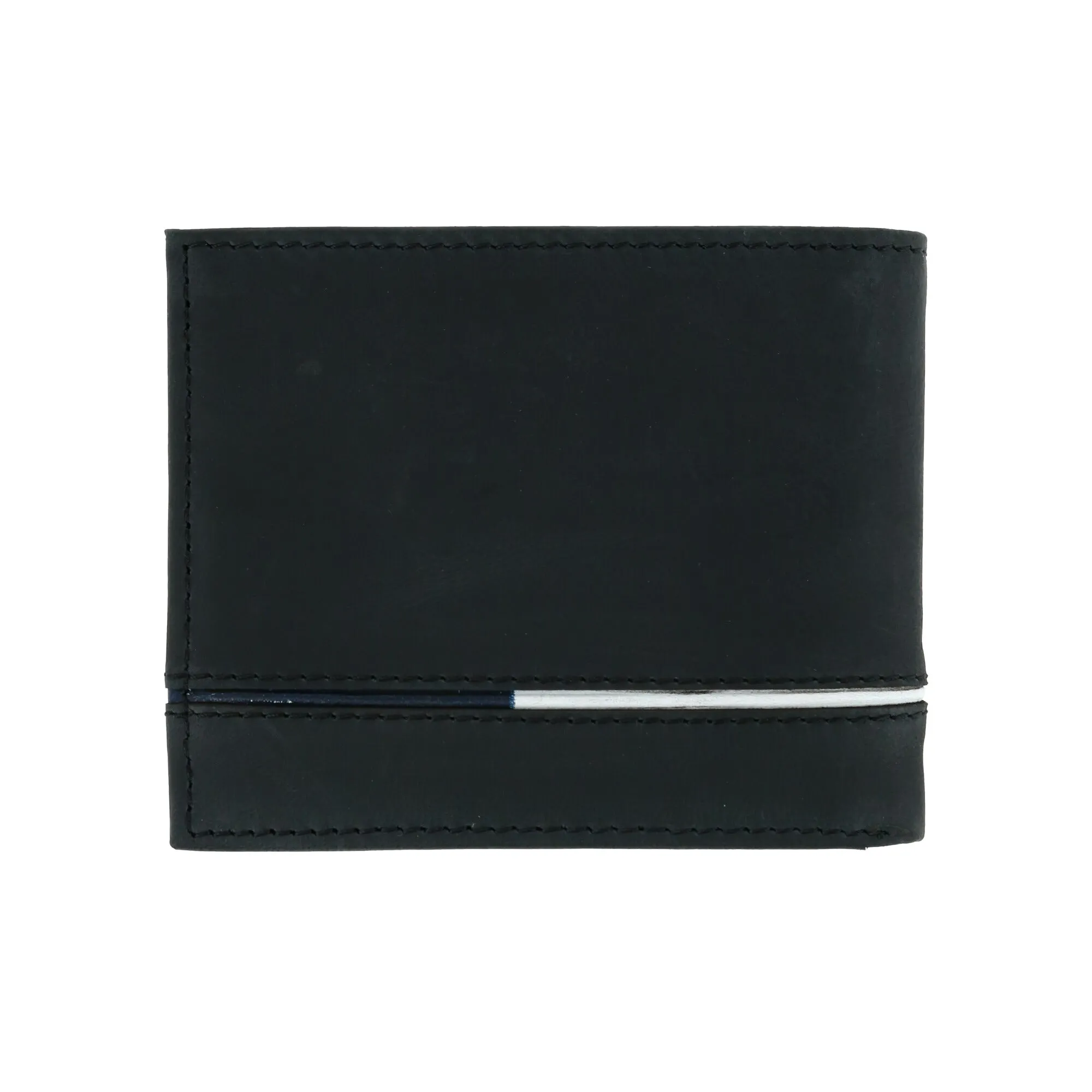 Tommy Hilfiger Men's Leather Leif RFID Bifold Wallet with Flip ID