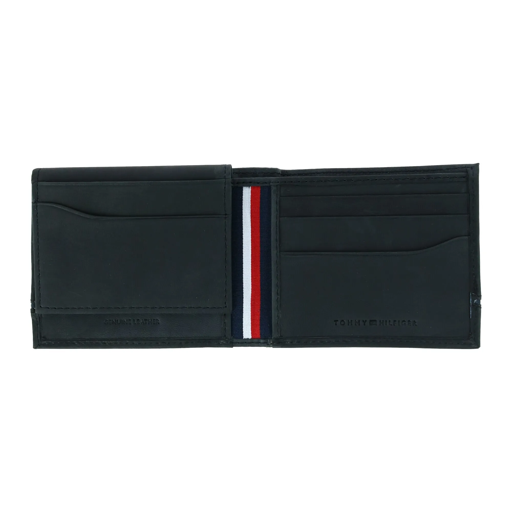 Tommy Hilfiger Men's Leather Leif RFID Bifold Wallet with Flip ID