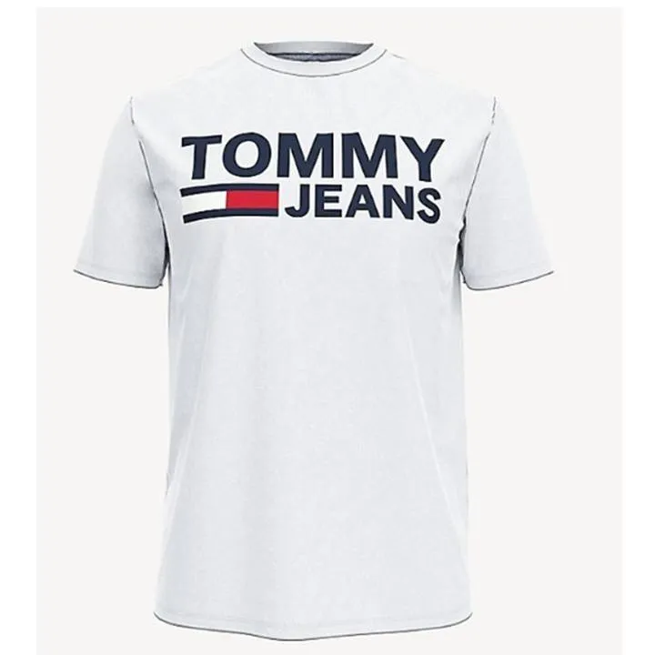 TOMMY HILFIGER MEN'S LOCKUP T-SHIRT WHITE