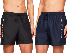 Tommy Hilfiger Mens Original Logo Mid Legth Swim Shorts