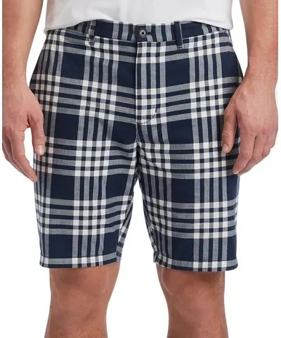 Tommy Hilfiger Mens Plaid Cotton Casual Shorts