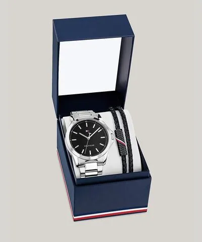 Tommy Hilfiger Men's Watch and Bracelet Gift Set