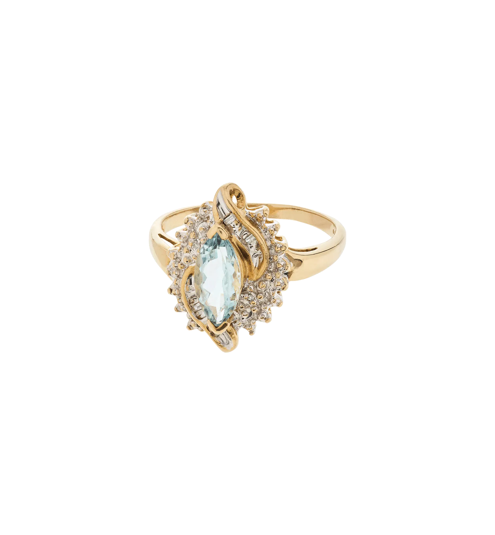 Vintage Aquamarine Morning Star Ring