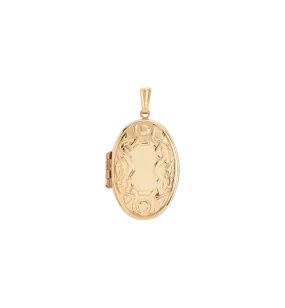 Vintage Oval Gilded Memory Locket