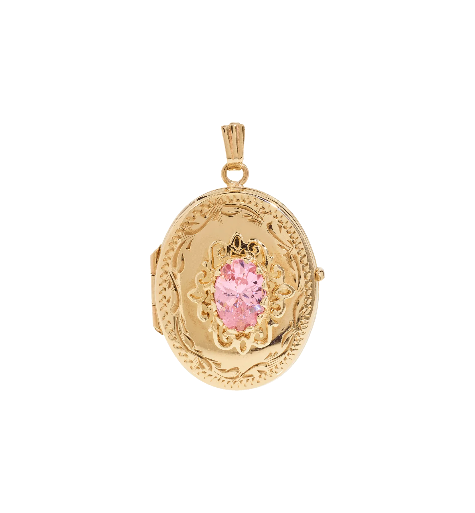 Vintage Pink Sapphire Fortunate Locket