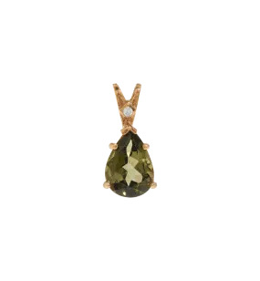 Vintage Smoky Quartz Chakra Charm