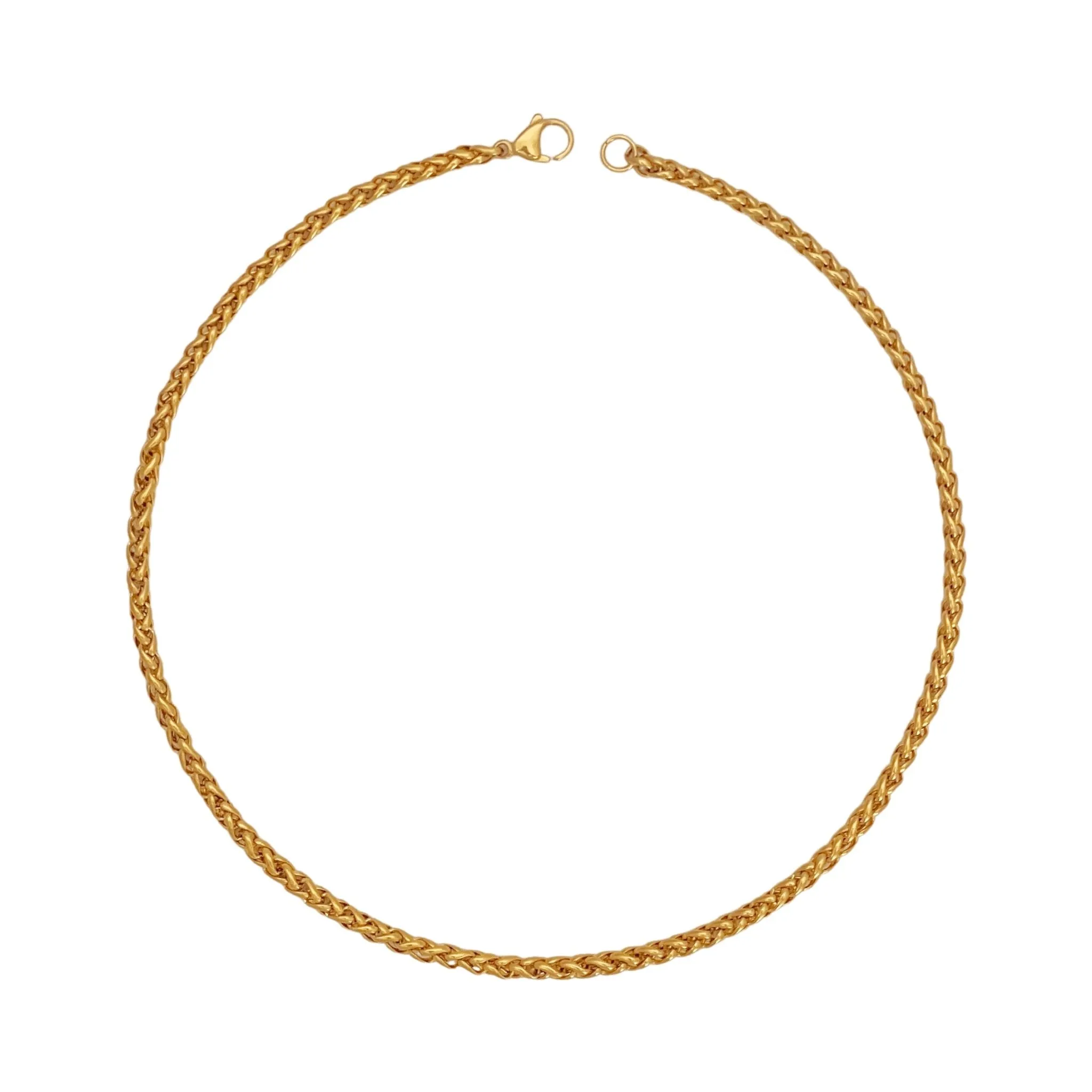 Wheat Chain Necklace Gold