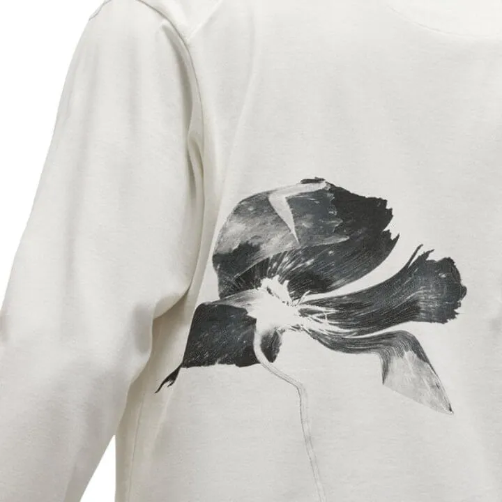 Y-3  |Crew Neck Flower Patterns Unisex Street Style Long Sleeves