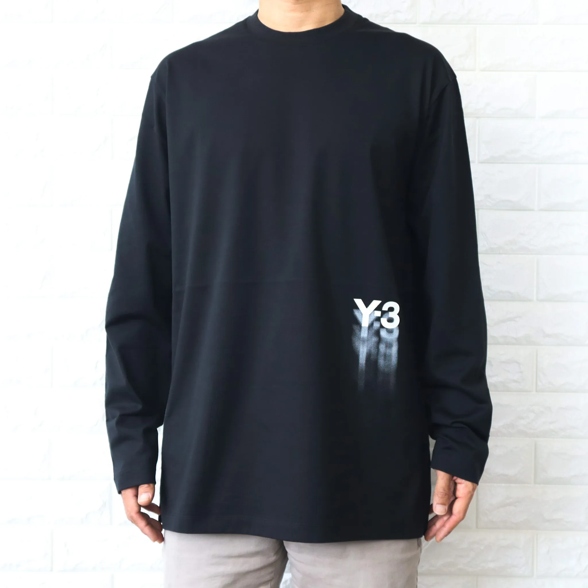 Y-3  |Crew Neck Unisex Street Style Long Sleeves Plain Cotton